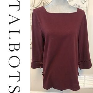 TALBOTS Boatneck Tunic Knit Top